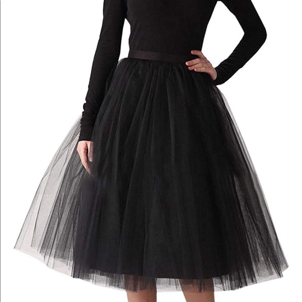 Black Tulle Skirt